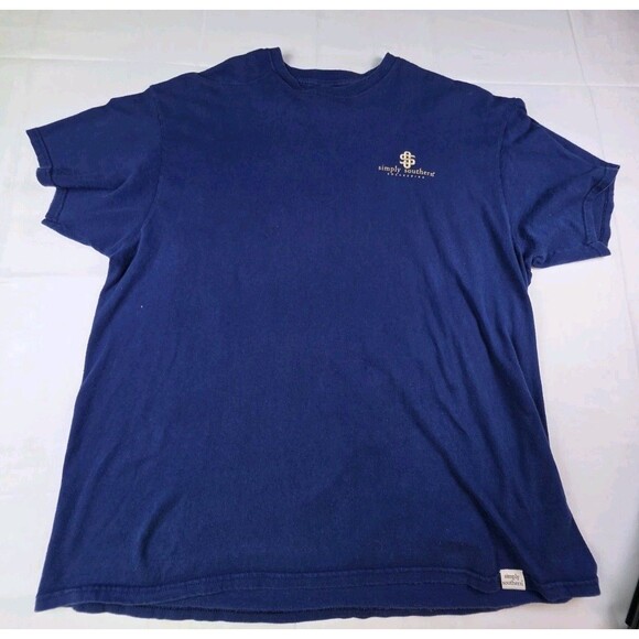 Simply Southern Women's XL Blue Short Sleeve Crew Neck T-Shirt - Picture 2 of 10